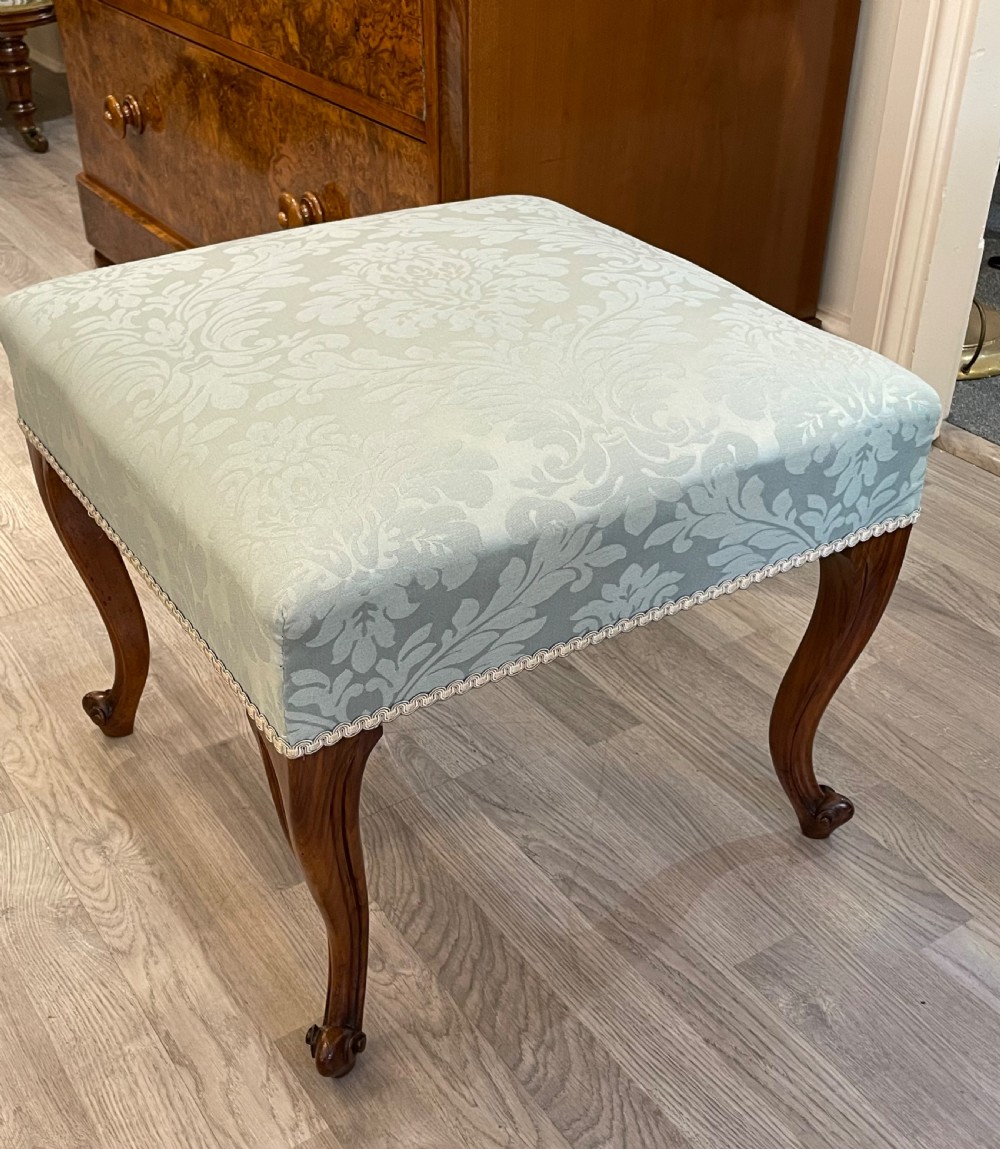 Victorian Walnut Centre Stool View V