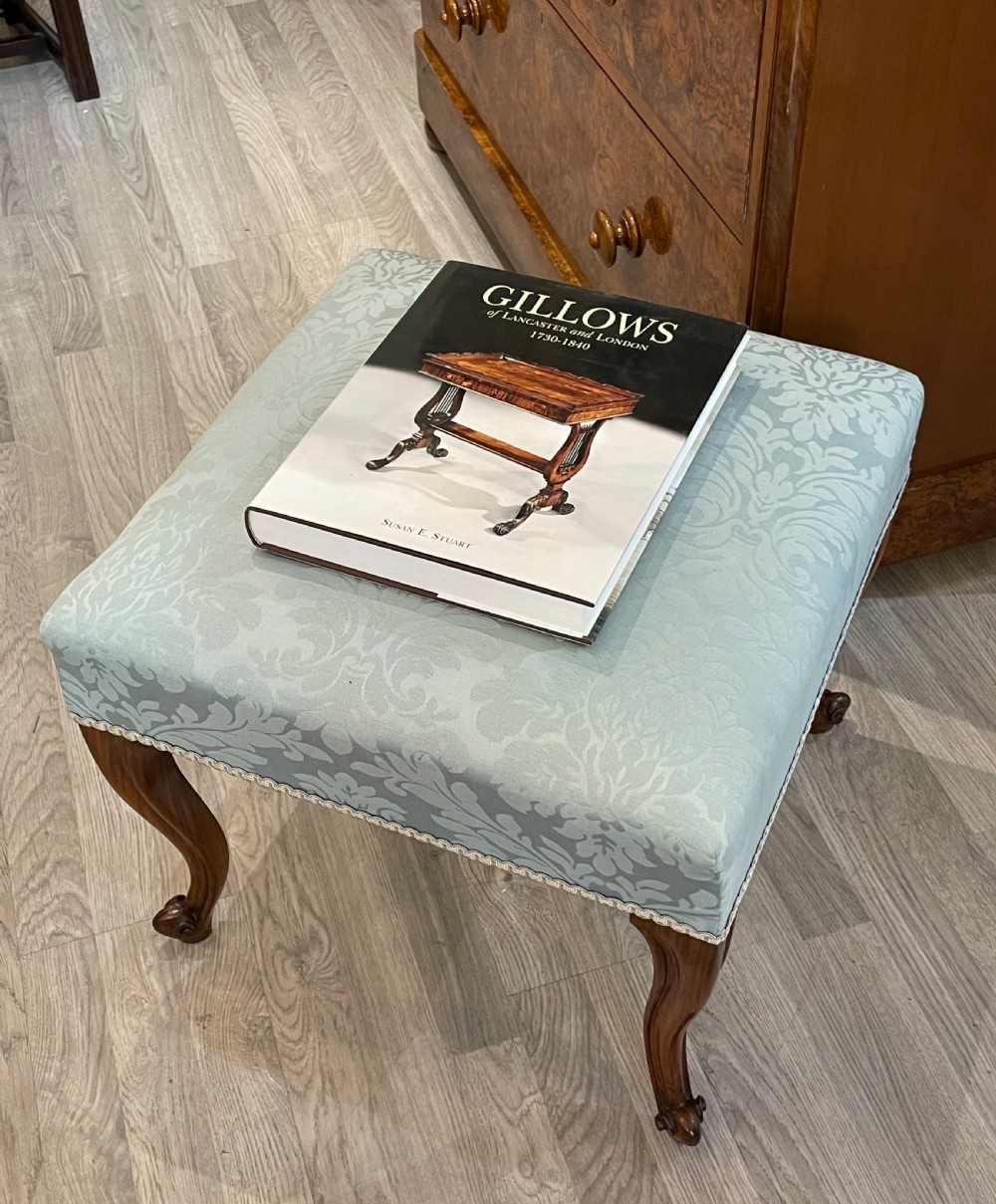 Victorian Walnut Centre Stool View IX