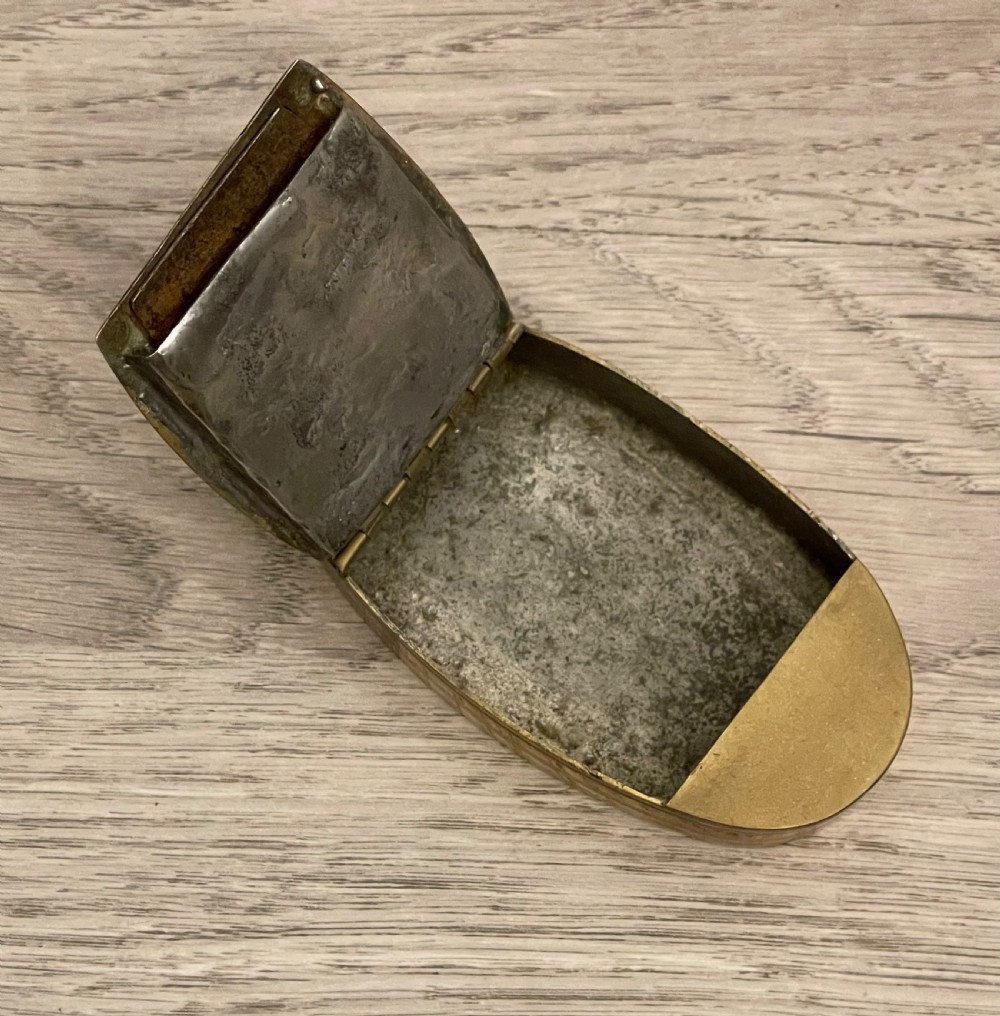 Rare Georgian Brass Combination Snuff Box View V