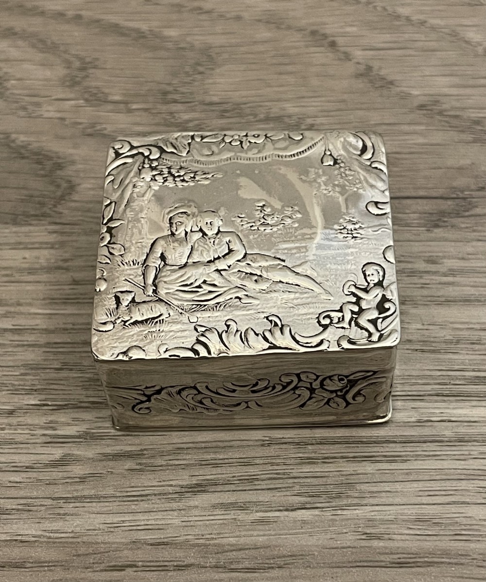Edwardian Silver Table Box, Chester Import 1910 