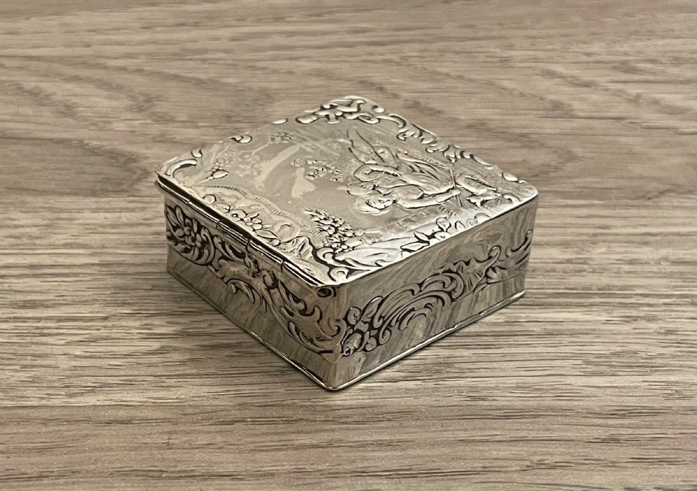 Edwardian Silver Table Box, Chester Import 1910  View III