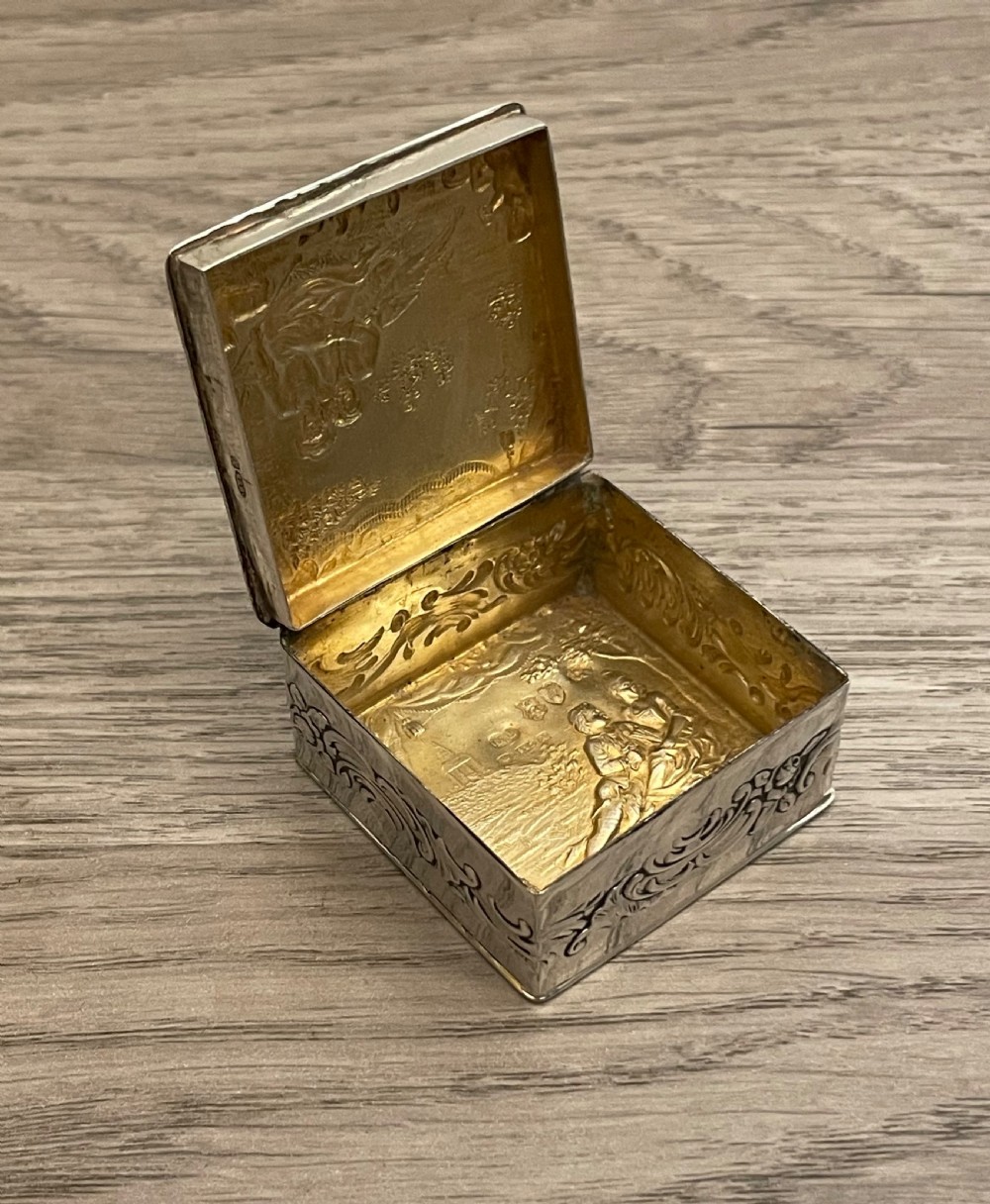 Edwardian Silver Table Box, Chester Import 1910  View IV