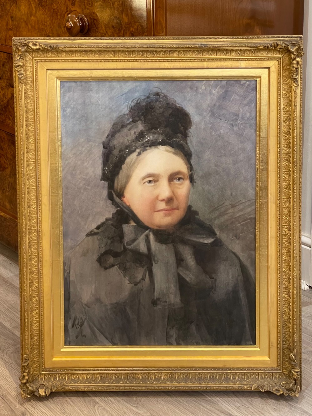 Portrait Watercolour of Emily Maria Gawne by Tennyson Cole