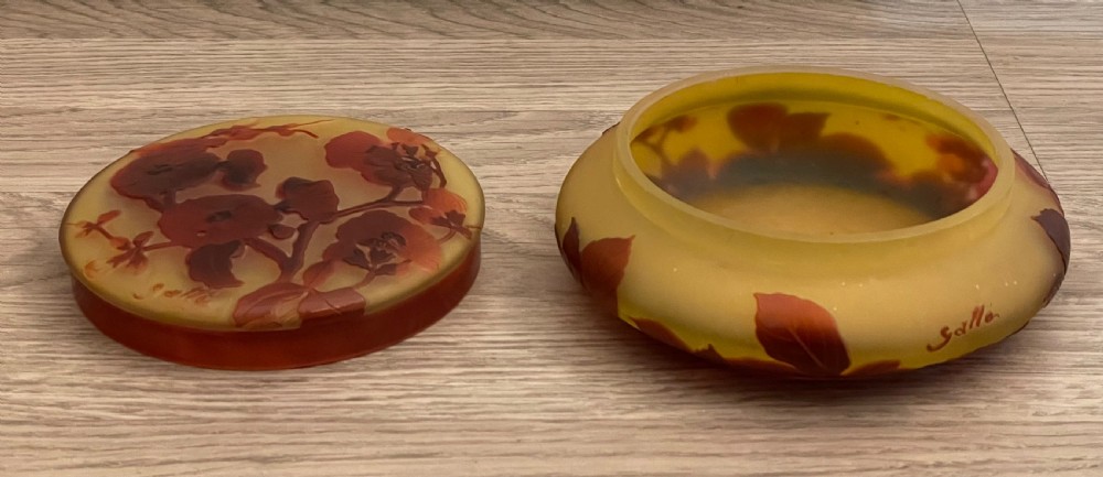 Emile Galle Cameo Glass Box View III