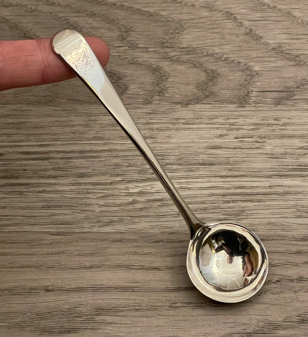 Small George III Silver Ladle by Henry Chawner View III