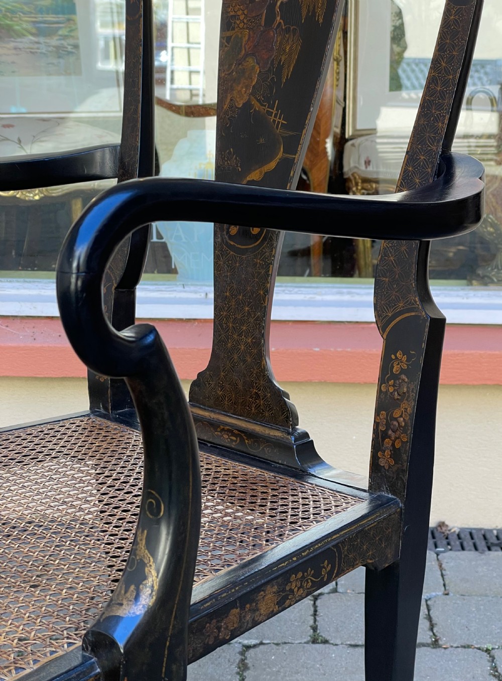 Early 20th Century Chinoiserie Desk Chair View III