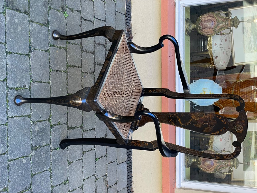 Early 20th Century Chinoiserie Desk Chair View IV