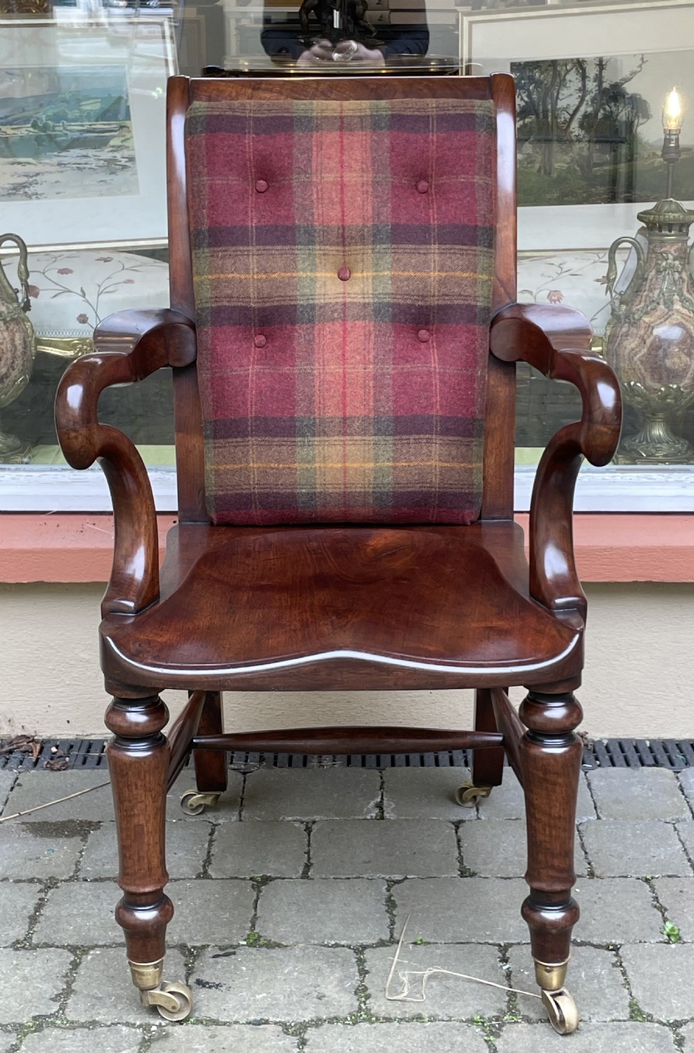 Victorian Mahogany Desk Library Chair