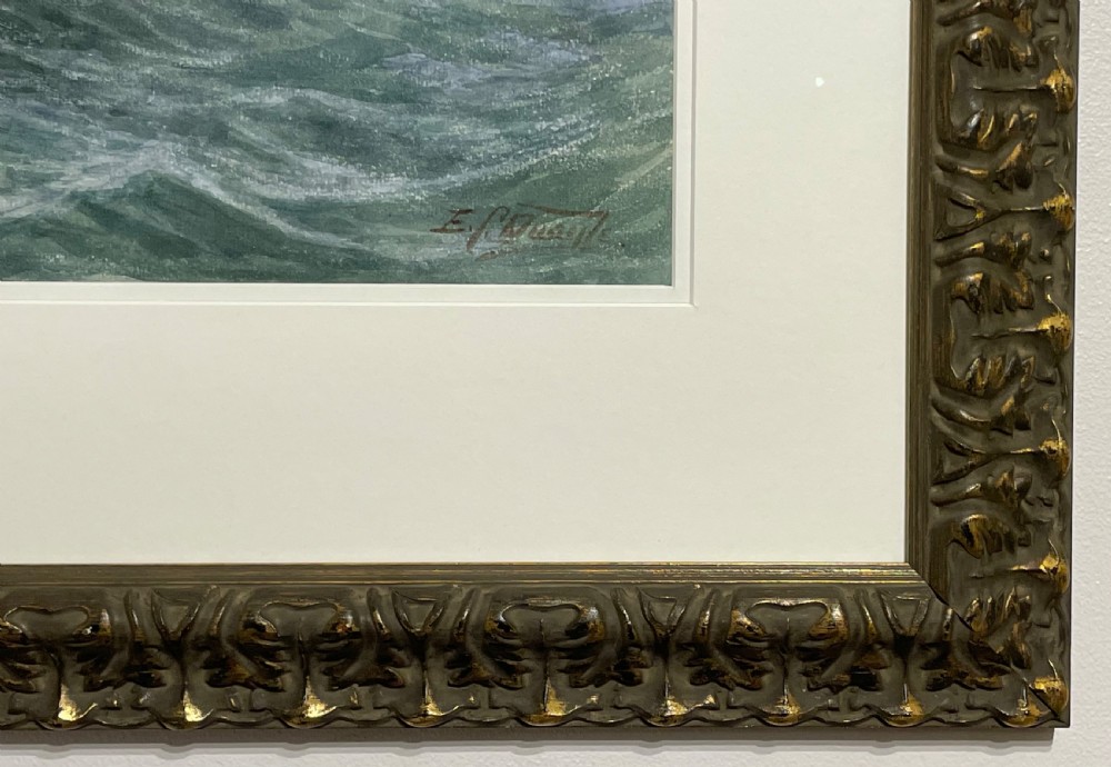 Isle of Man Marine Watercolour by Edward Christian Quayle (1872-1946) View III