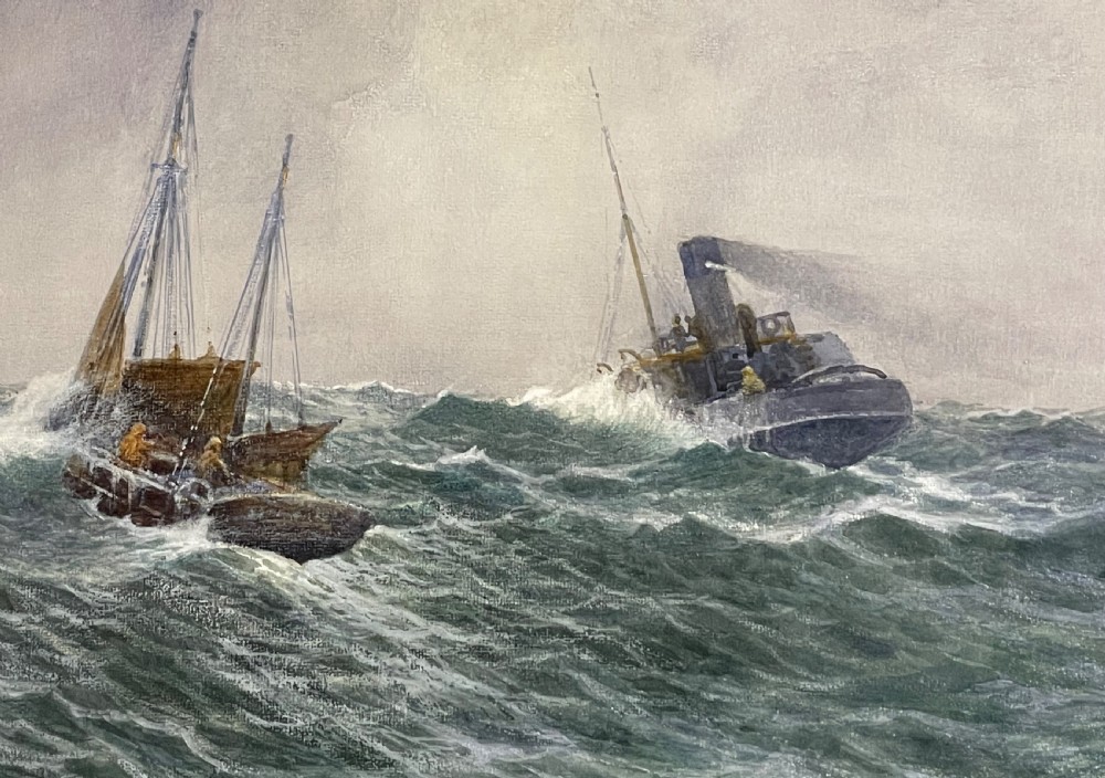 Isle of Man Marine Watercolour by Edward Christian Quayle (1872-1946) View VI