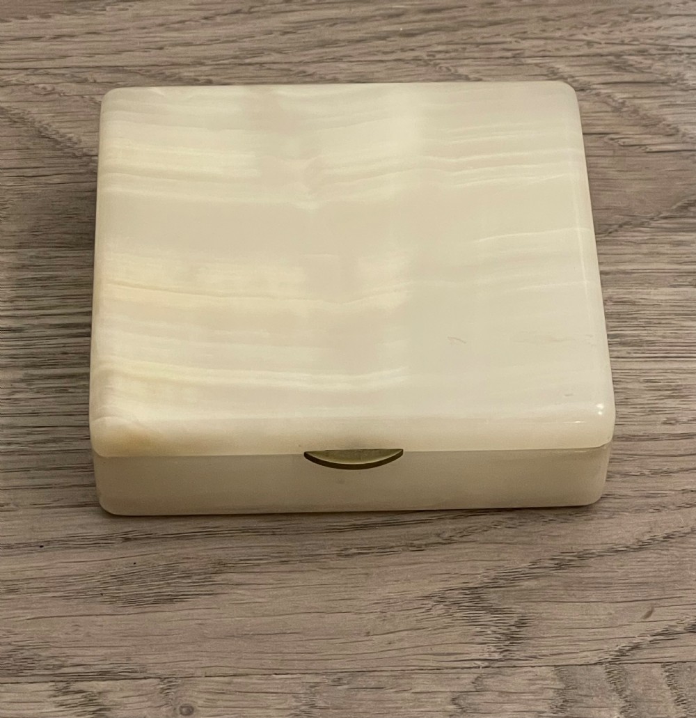 Art Deco Onyx Cigarette Box By Henry Griffiths View II