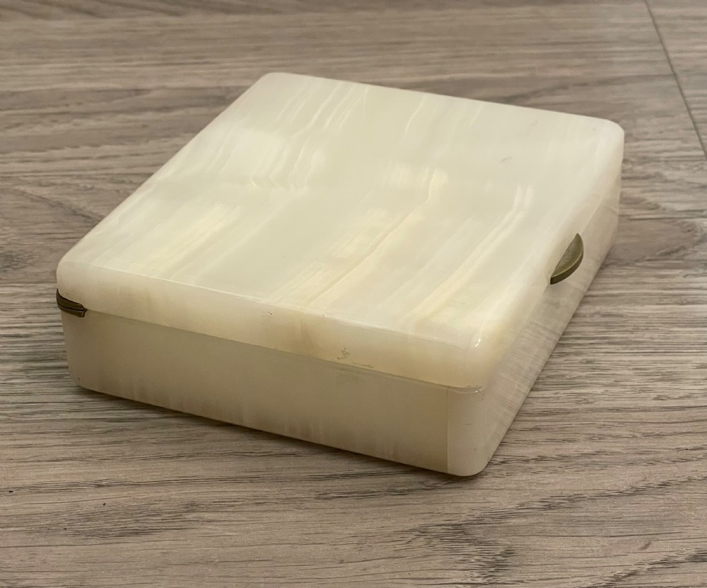 Art Deco Onyx Cigarette Box By Henry Griffiths View III
