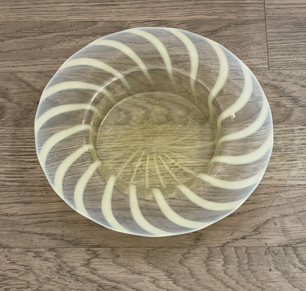 Arts & Crafts Vaseline Glass Bowl View III