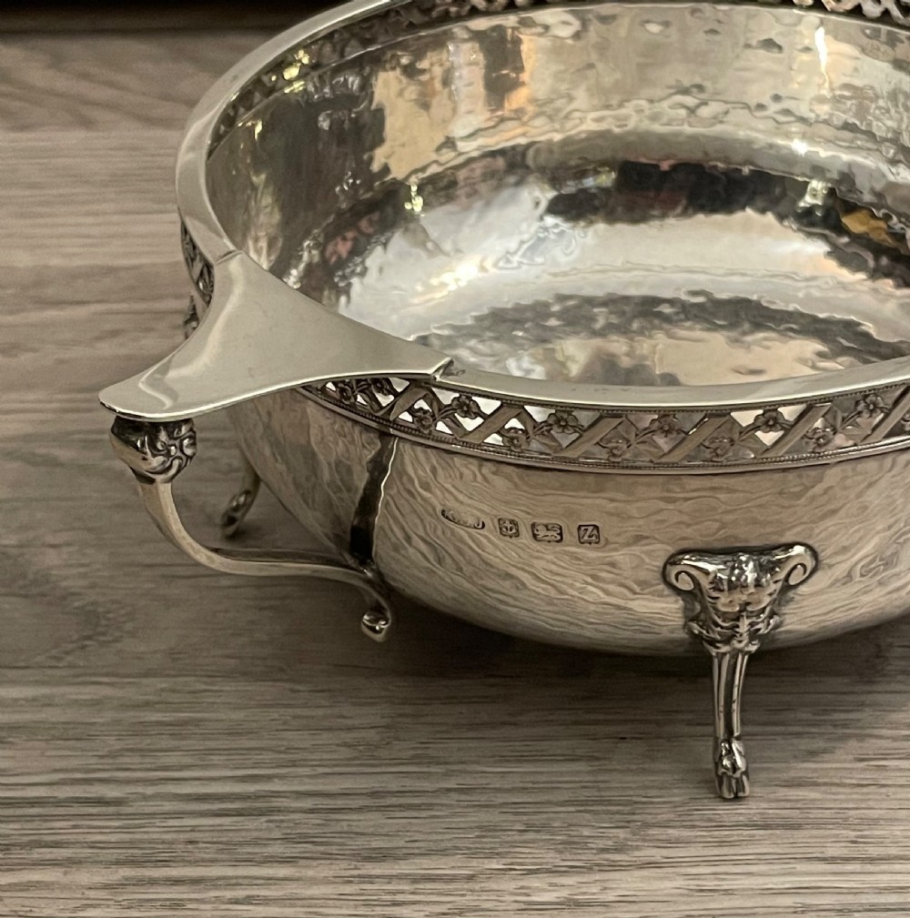 Arts & Crafts Silver Bowl by A E JONES View III