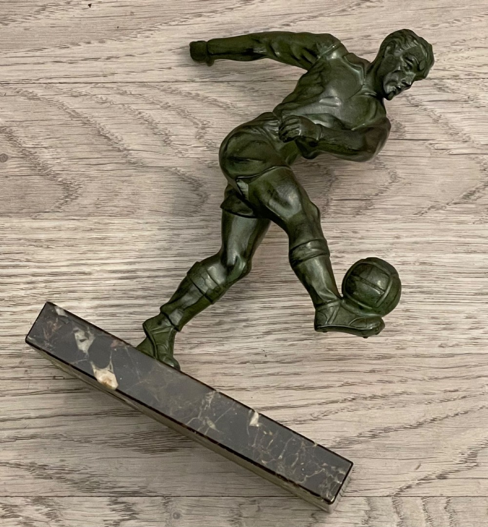 Art Deco Figure of Football Player View II