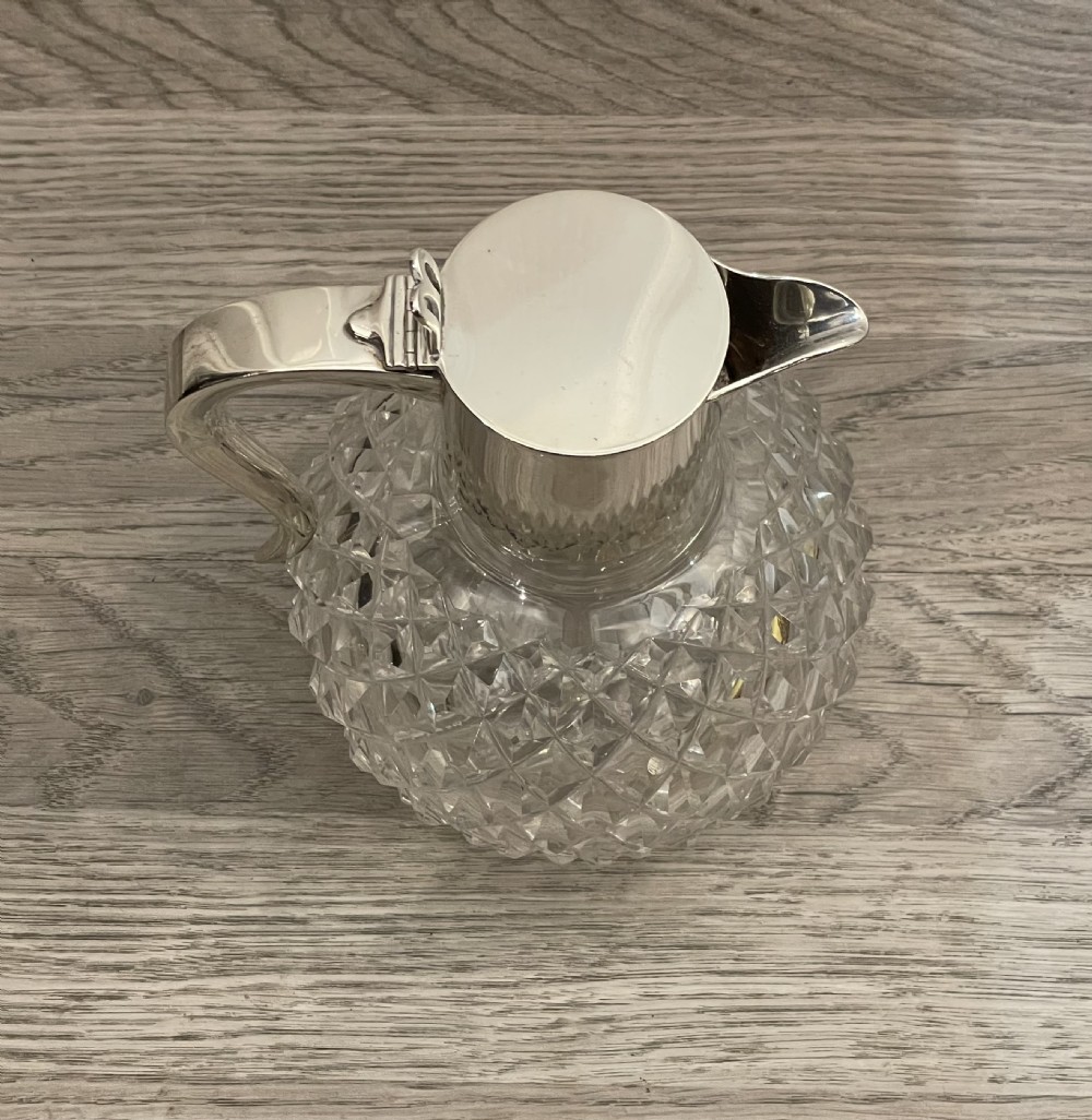 Victorian Solid Silver Mounted Claret Jug, 1894 View II