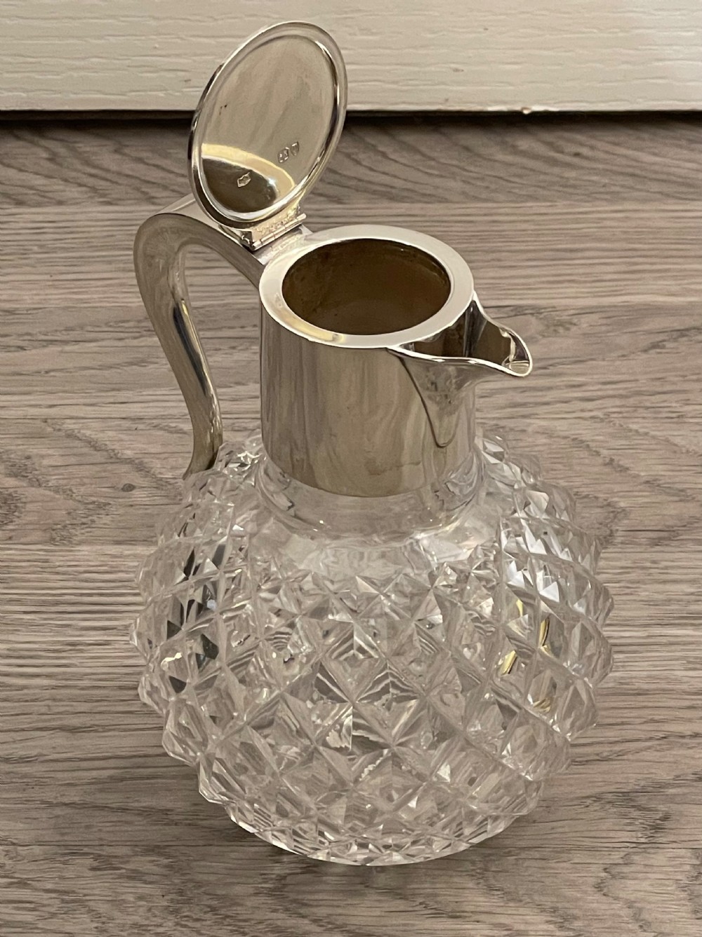 Victorian Solid Silver Mounted Claret Jug, 1894 View VII