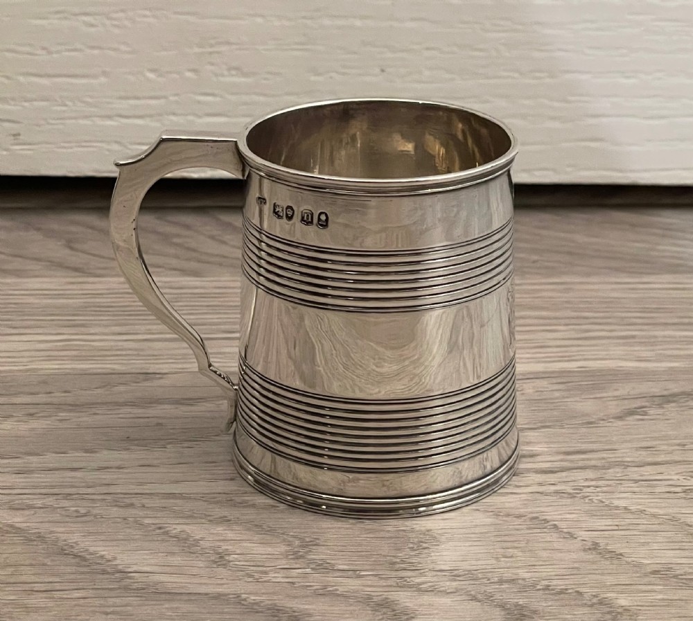 George IV Solid Silver Christening Tankard Mug