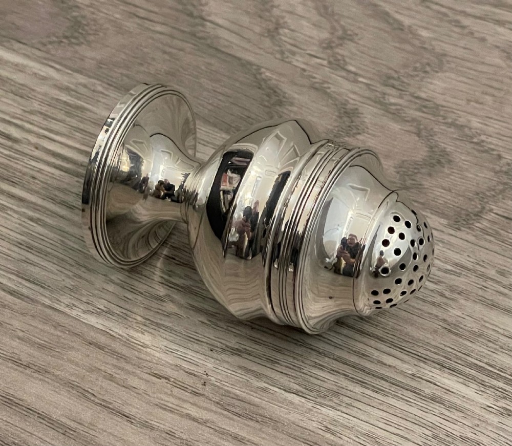 Wonderful George III silver pepper pot View II