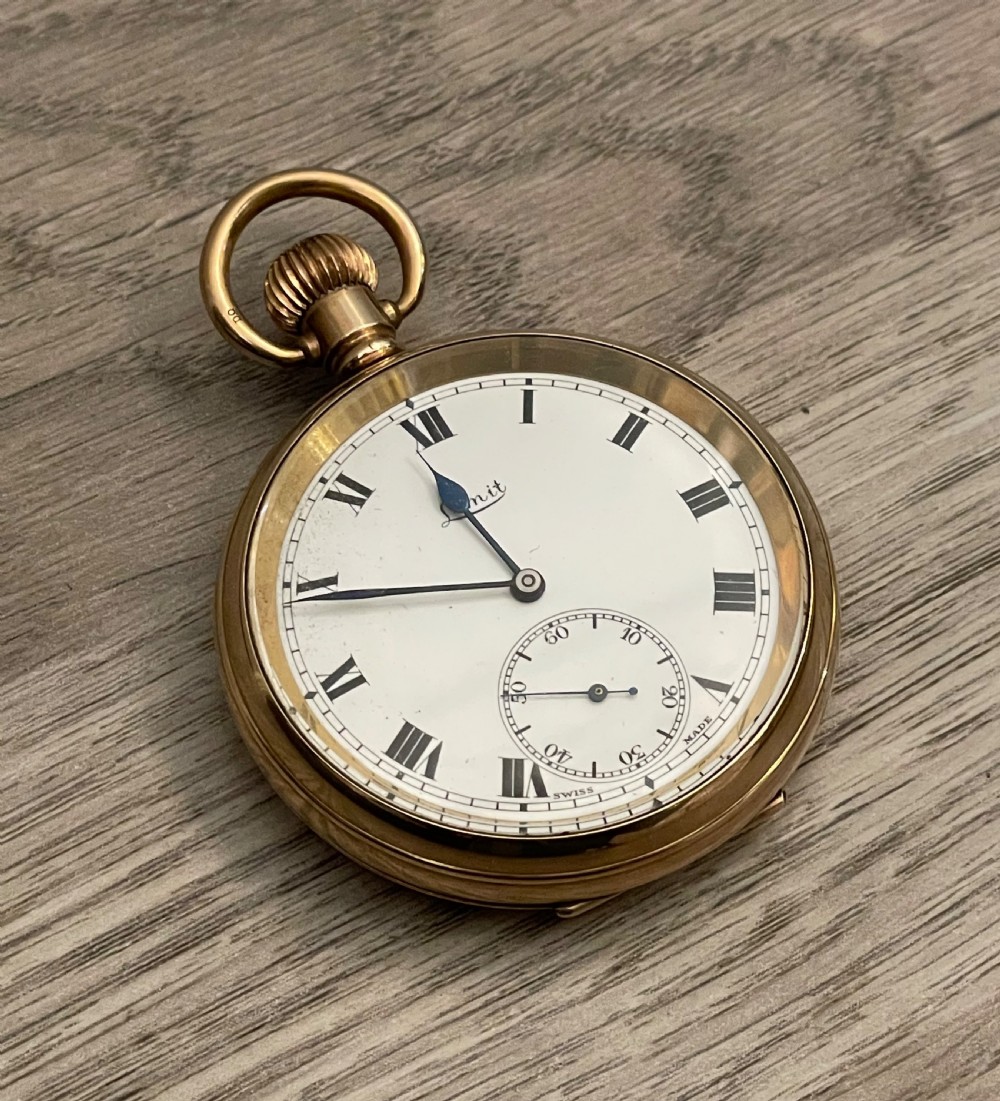 1920s Gold Plated Pocket Watch by Limit