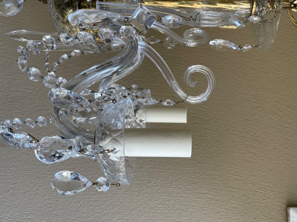 Pretty Five Light Crystal Chandelier View IV