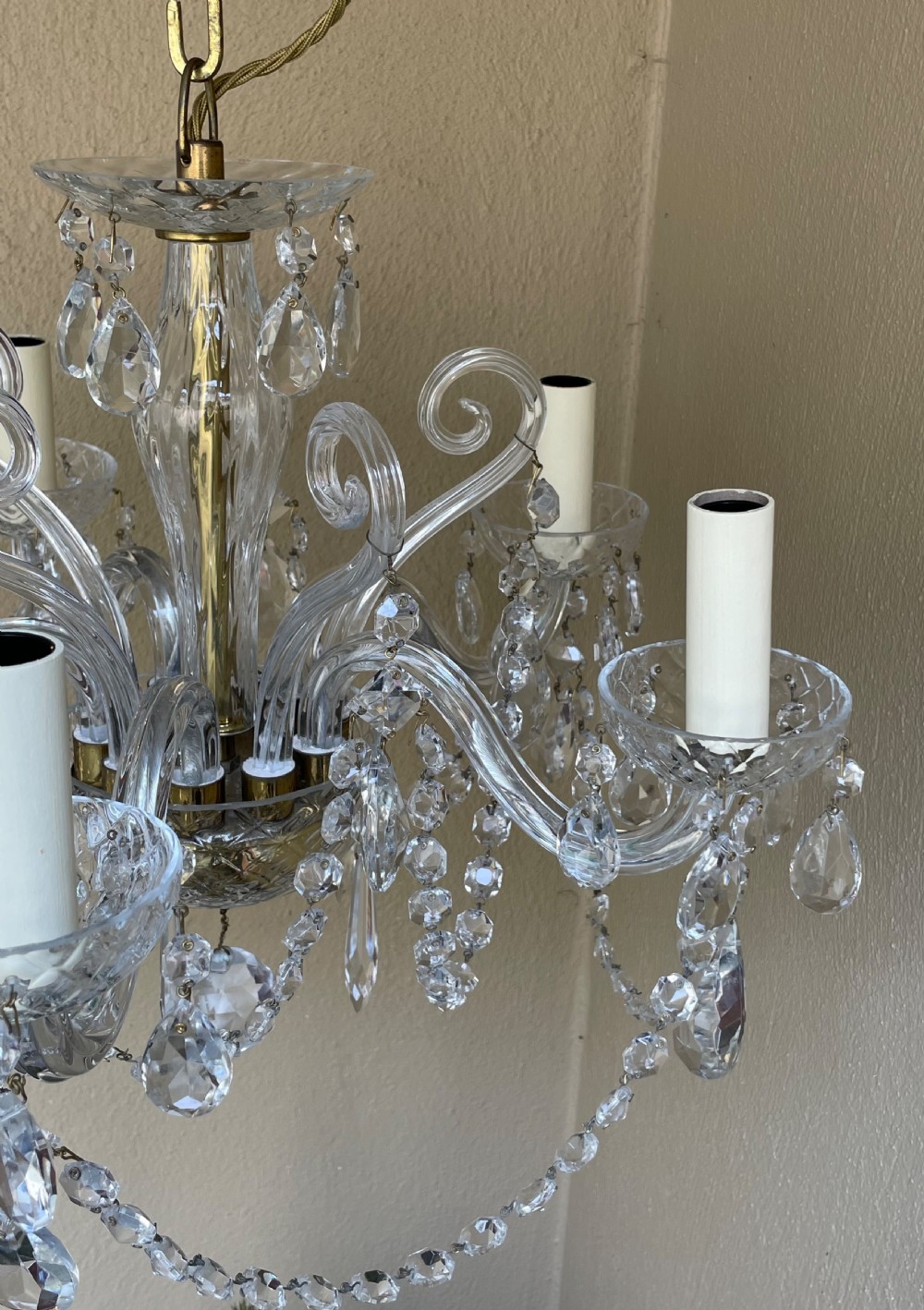 Pretty Five Light Crystal Chandelier View V