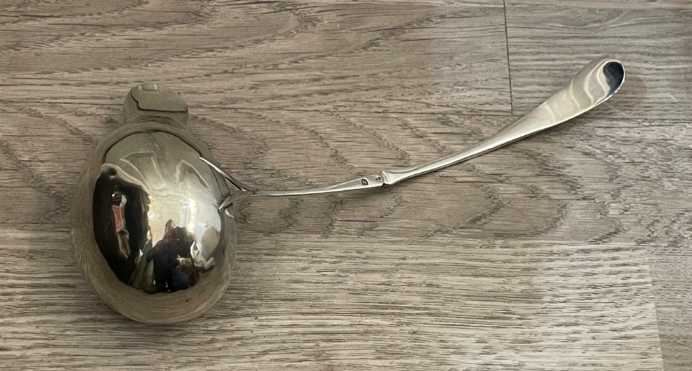 Early 19th Century Silver Sauce Ladle, Hamburg View III