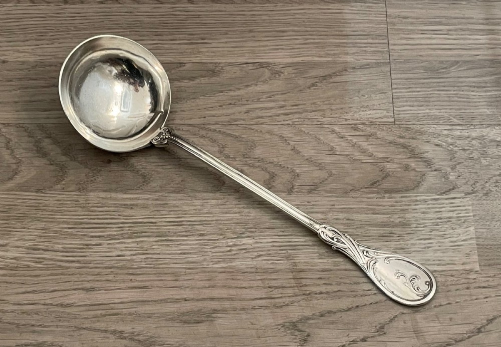 A Large French Sterling Silver Serving Ladle by Jean Francois Veyrat
