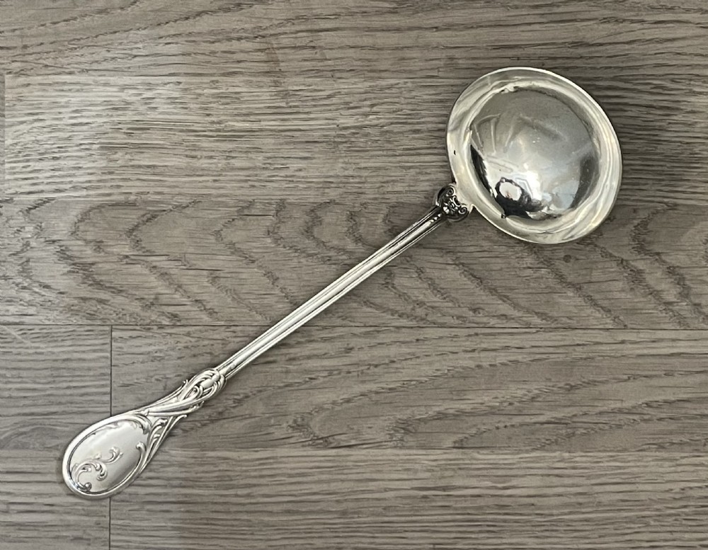 A Large French Sterling Silver Serving Ladle by Jean Francois Veyrat View III