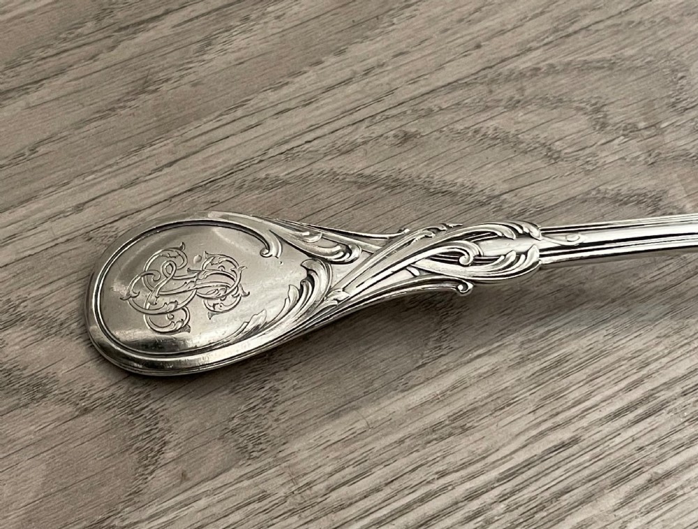 A Large French Sterling Silver Serving Ladle by Jean Francois Veyrat View IV