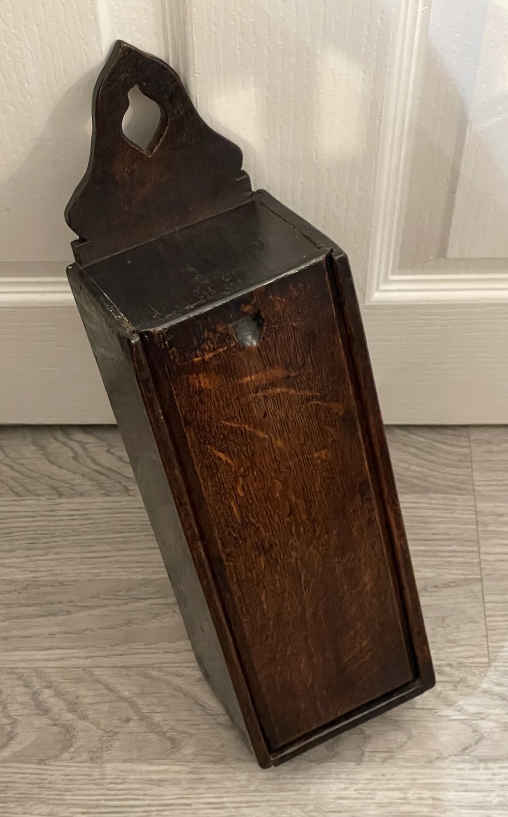 18th Century Oak Candle Box View II