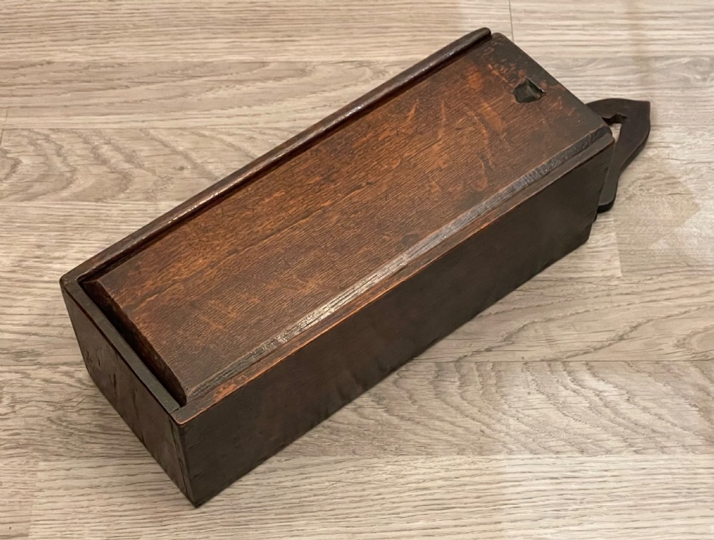 18th Century Oak Candle Box View III
