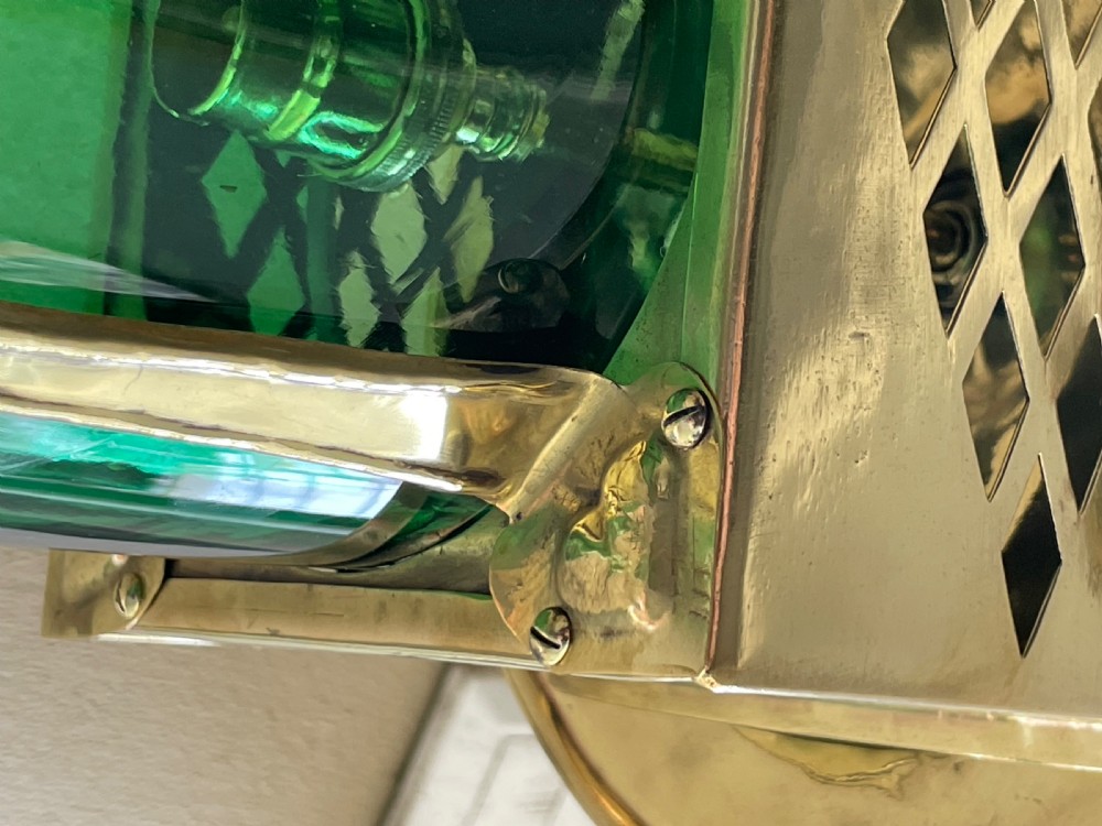 Arts and Crafts Brass Hall Lantern View VII