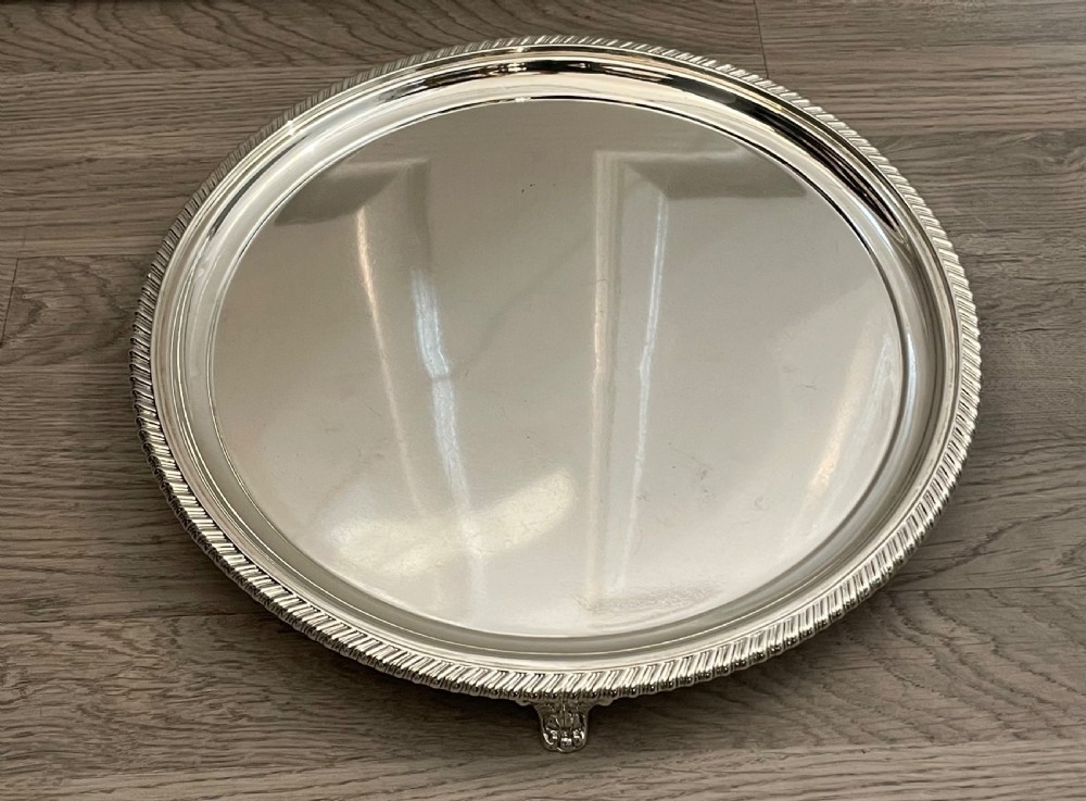 Large George III Silver Salver, 1817 View VI
