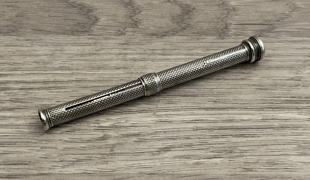 George IV silver mechanical pencil by Butler, London