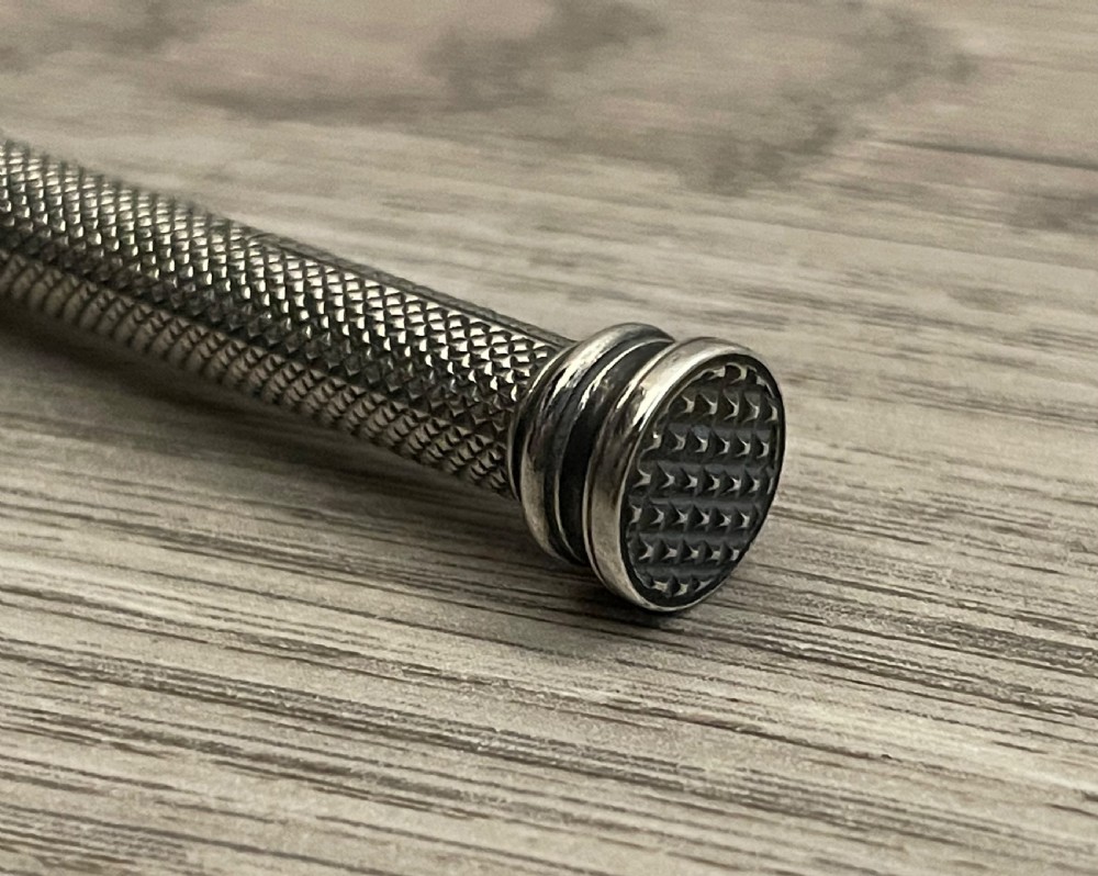 George IV silver mechanical pencil by Butler, London View III