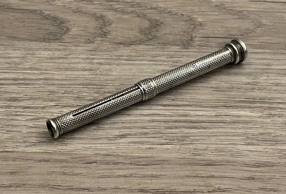 George IV silver mechanical pencil by Butler, London View IV