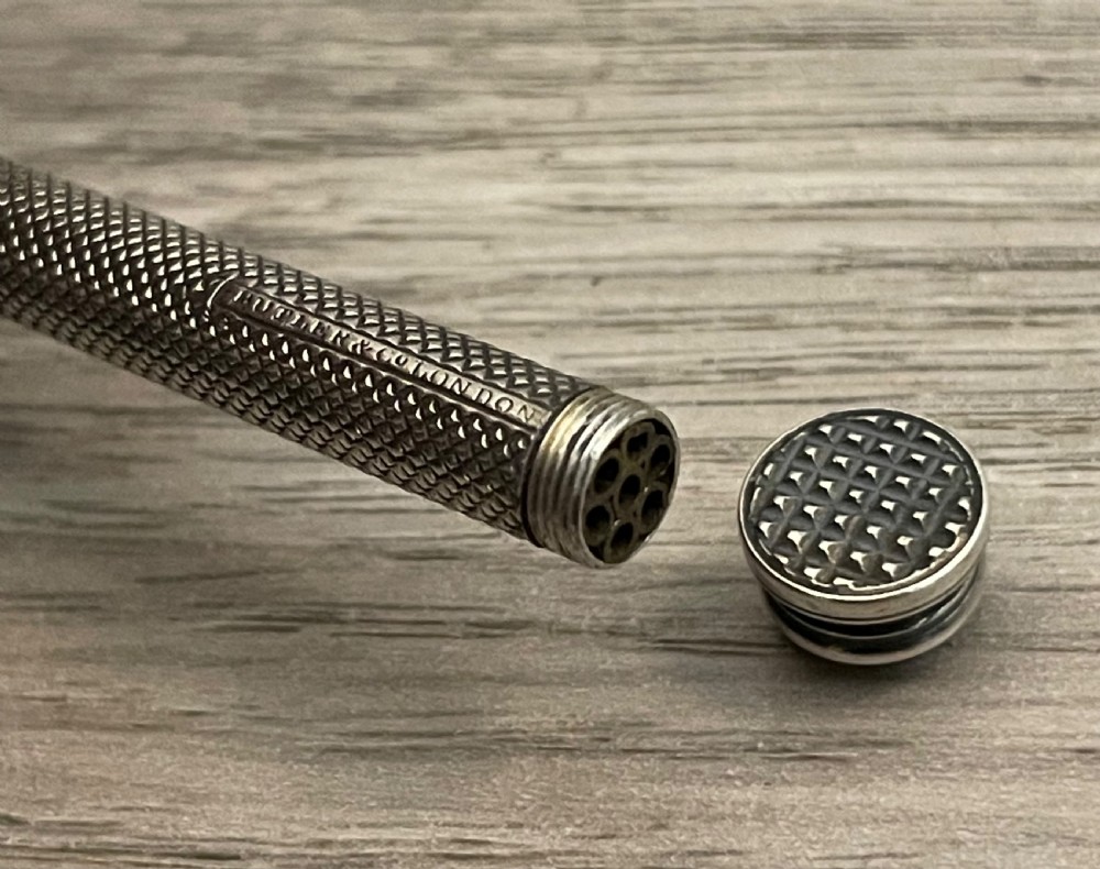 George IV silver mechanical pencil by Butler, London View VI