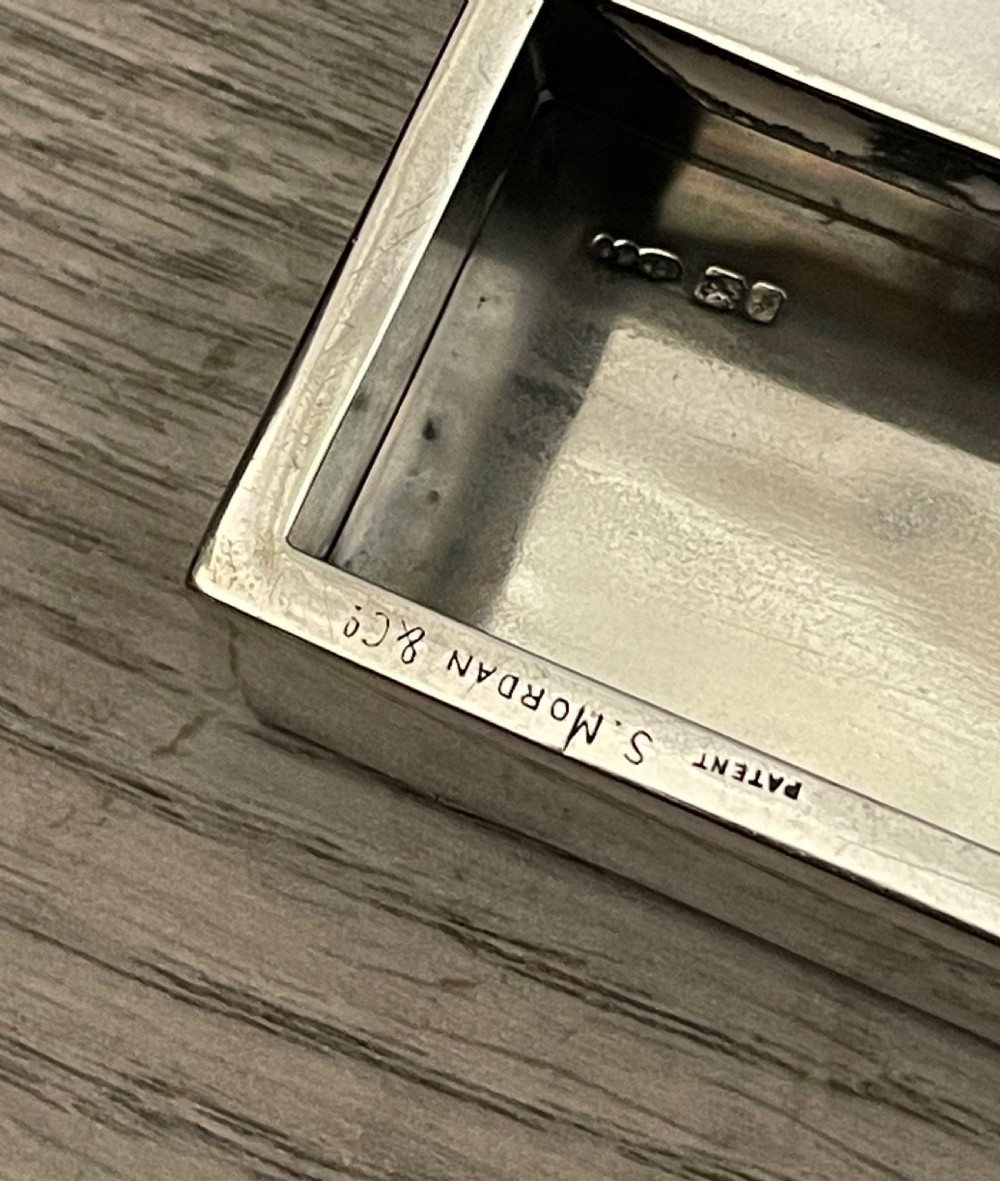 Edwardian Solid Silver Patent Table Box by Sampson Mordan  View V