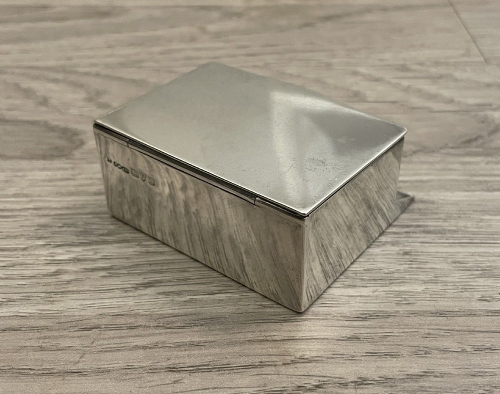 Edwardian Solid Silver Patent Table Box by Sampson Mordan  View VI
