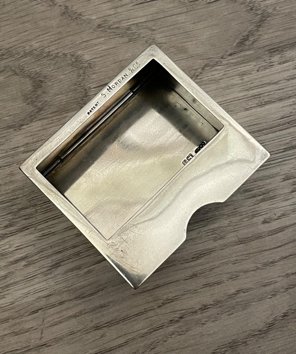 Edwardian Solid Silver Patent Table Box by Sampson Mordan  View VIII