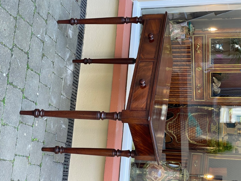 Quality Victorian Mahogany Side Writing Table  View II