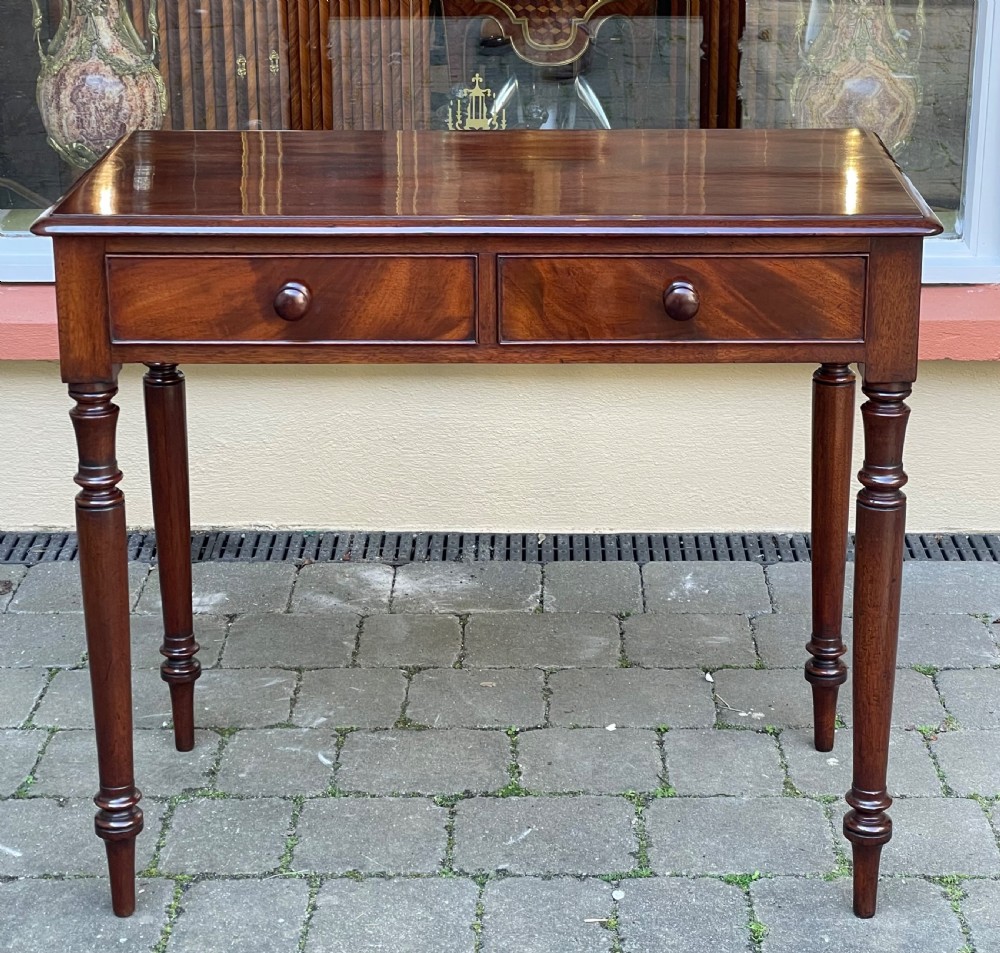 Quality Victorian Mahogany Side Writing Table  View III