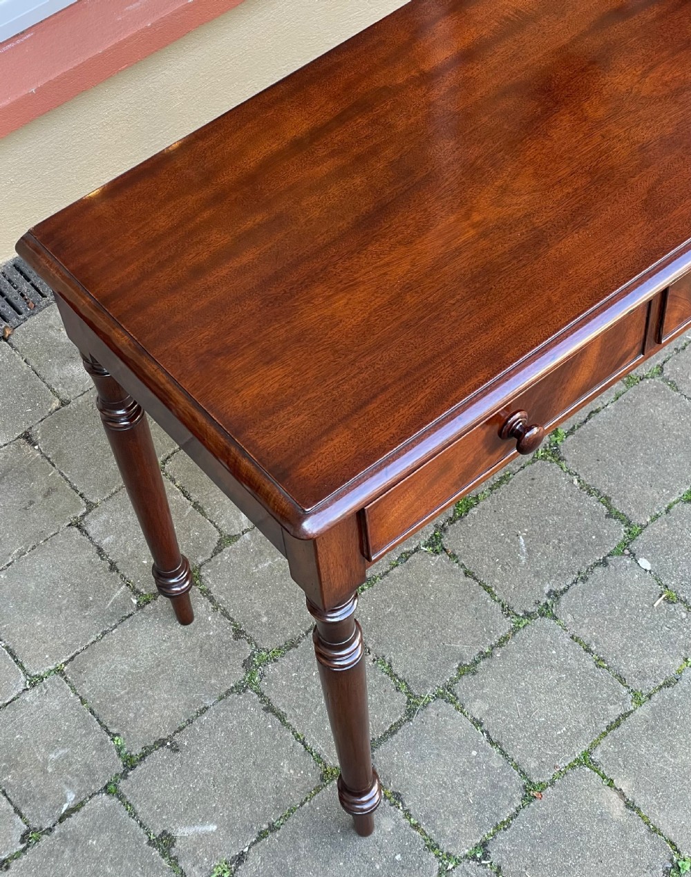 Quality Victorian Mahogany Side Writing Table  View IV