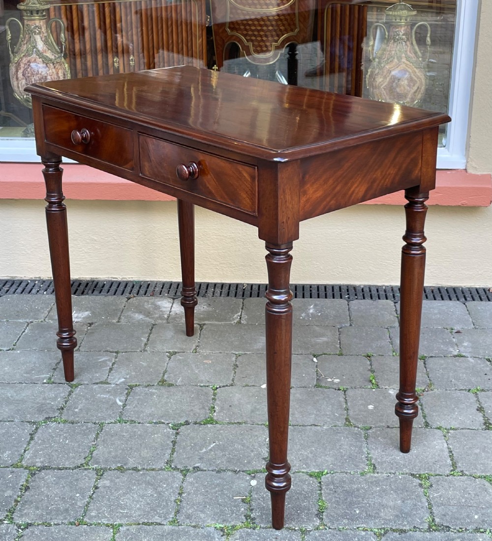 Quality Victorian Mahogany Side Writing Table  View VI