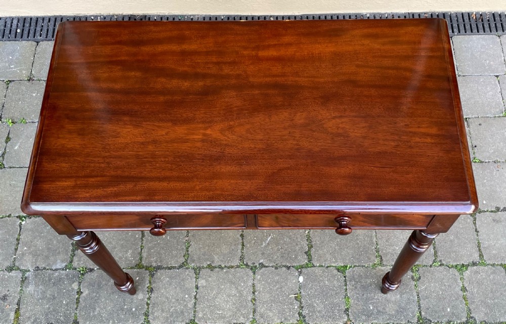 Quality Victorian Mahogany Side Writing Table  View VII