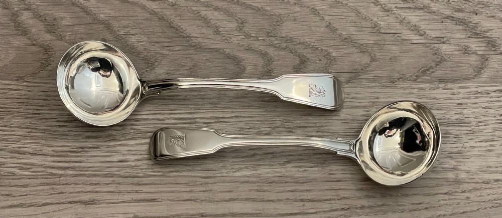 Pair of George III Silver Sauce Ladles View II