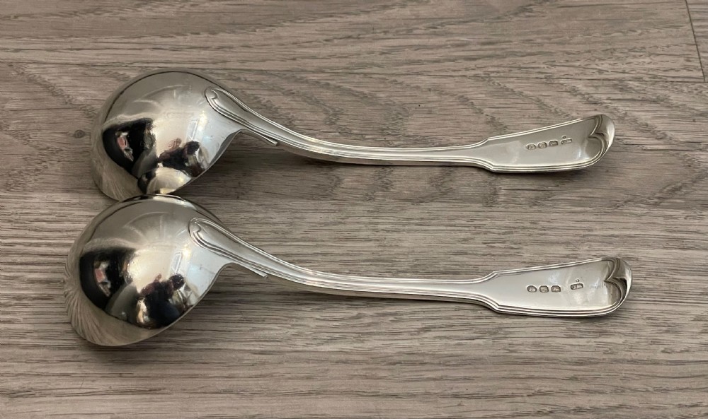 Pair of George III Silver Sauce Ladles View IV