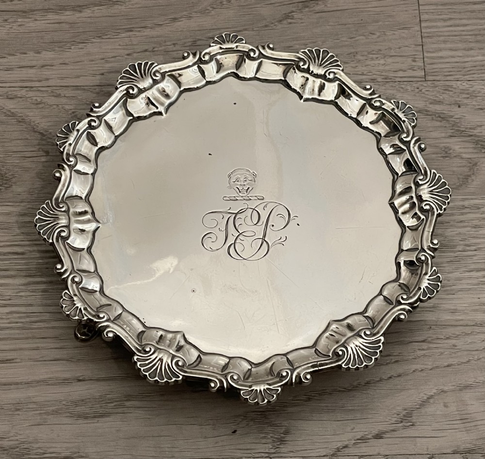 George III Silver Waiter by Ebenezer Coker