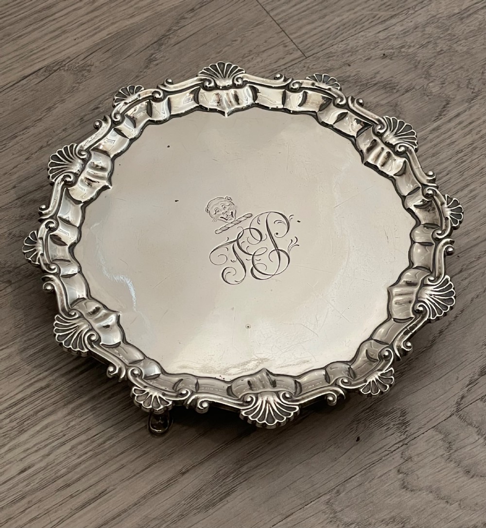 George III Silver Waiter by Ebenezer Coker View II